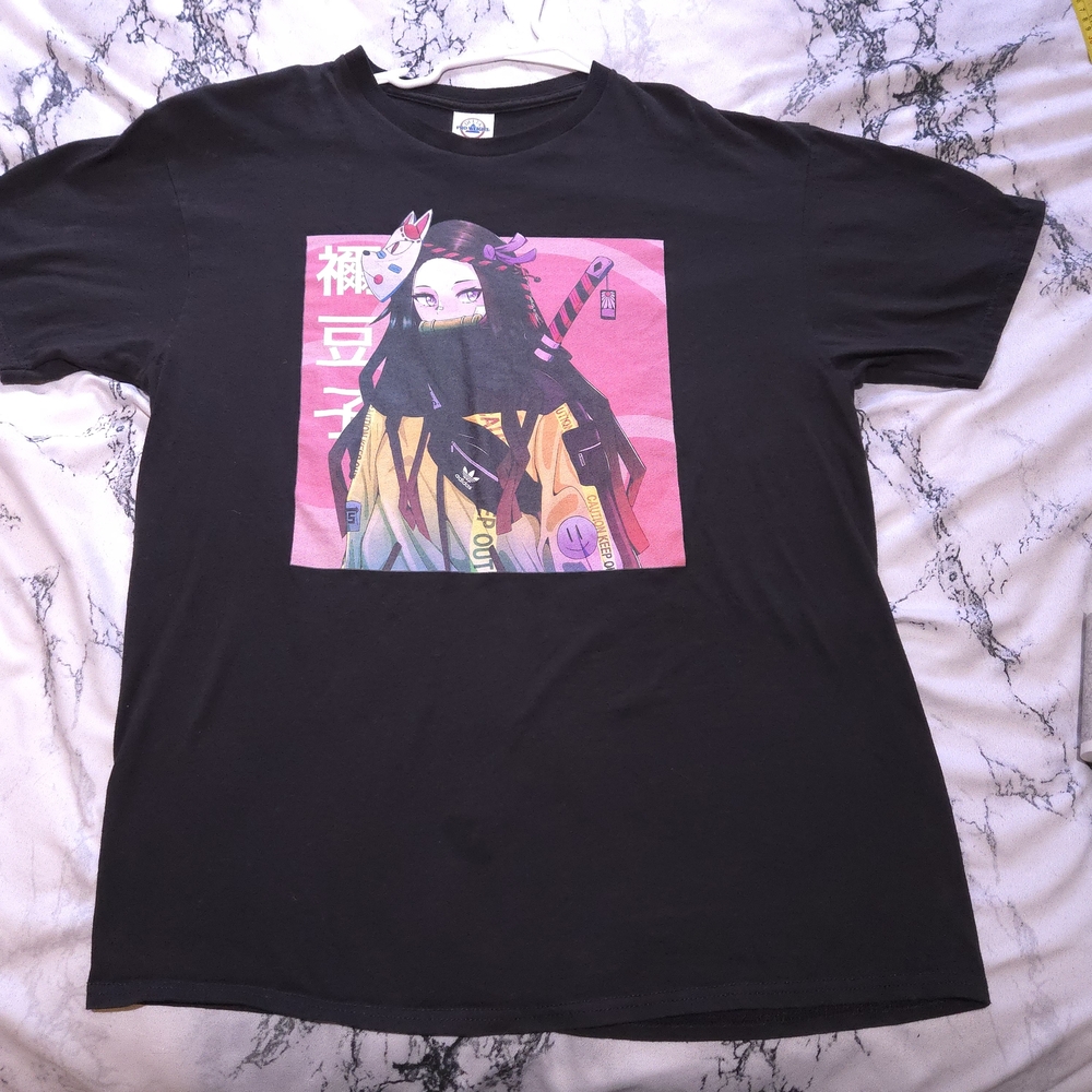 Demon Slayer Nezuko black short sleeve anime manga shirt graphic tee